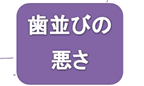 歯並びの悪さ